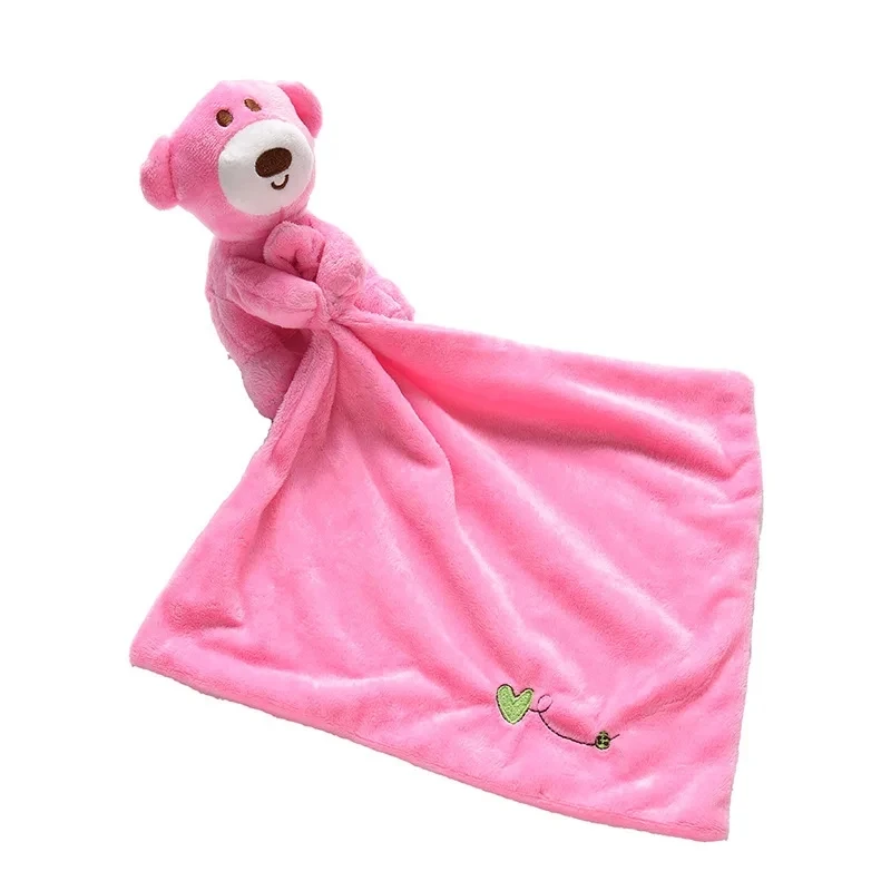 doudou plat ourson rose
