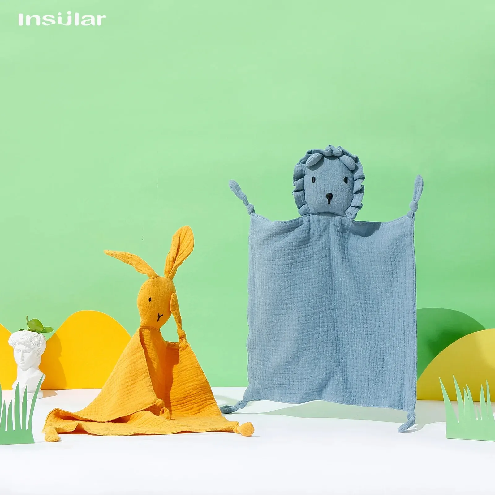 Doudou Plat Apaisant & Compagnon de Sommeil - Douceur Coton – Image 6